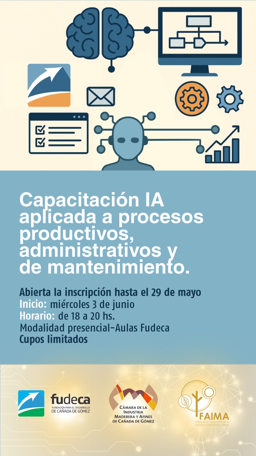 Flyer Curso IA FUDECA